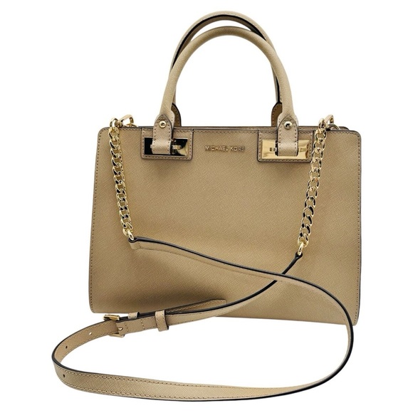 Michael Kors Handbags - TAN MICHAEL KORS CROSSBODY SHOULDER BAG PURSE